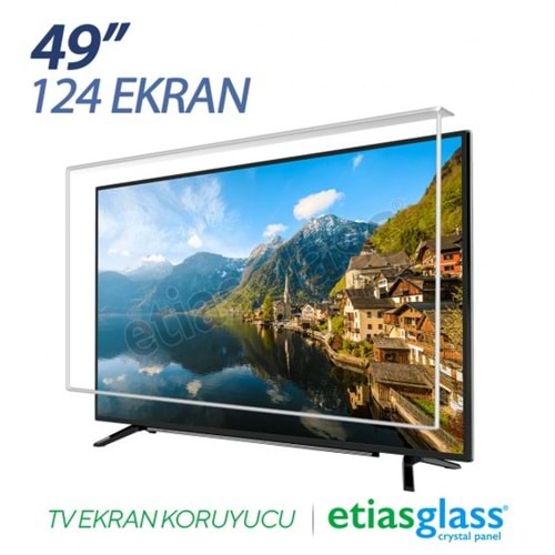 Etiasglass 49 Inch 124 Ekran Led Tv Ekran Koruyucu / Ekran Koruma Paneli