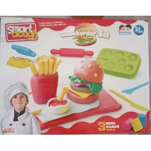 MGS OYUNCAK Oyuncak Mini Hamburger Seti Hamur Kutusu
