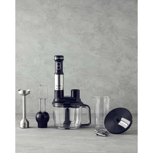 English Home Rmb 3001 4 Bıçaklı Multi Blender Seti Siyah-krom